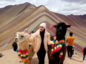 Montaña de Colores en los Andes