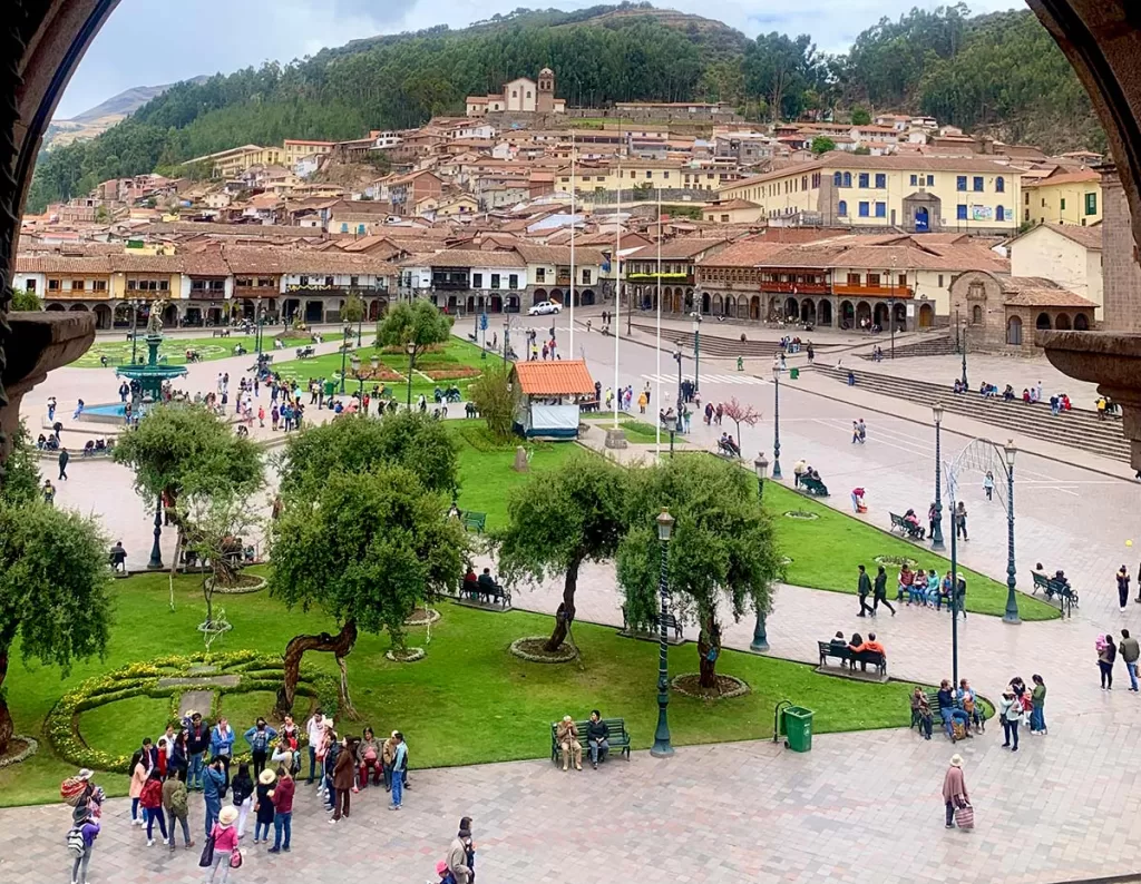 Plaza de Armas de Cusco, vista panorámica del centro histórico